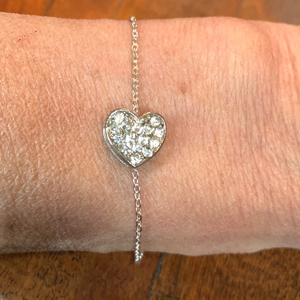 Rhinestones Heart Bracelet